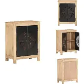 vidaXL Dressoir - Dressoirs - Kast - Kasten - Dressoir 60x35x75 cm massief mangohout