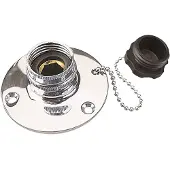 Sea-dog Line Chromed Brass Water Filler Plug Zilver