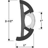 Taco Metals Rub Rail Flex 236-v119960bbk602 60´ Wit