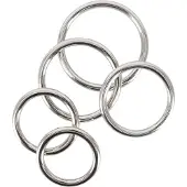Bad Kitty - metalen penisring set - 5-delig