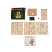 Usorteret 3D Modelbouw - Houten Draak - Mechanisch Bouwpakket Hout - Educatief Speelgoed