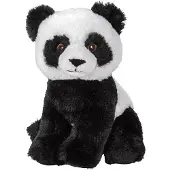Nature Planet pluche Panda knuffel dier - 19 cm - zwart/wit - knuffels - Knuffeldier