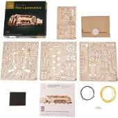 Ugears Houten model: Mini Locomotief