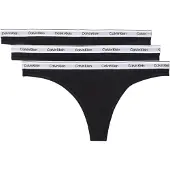 Calvin Klein Underwear String zwart / wit