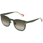 Sting Zonnebril SST522 49/23/145 Volledig kaki met gekleurde delen Metaal MAN SST522