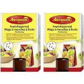Huismerk 2x Aeroxon fruitvliegenval 40 ml - Fruitvliegjes vangers -