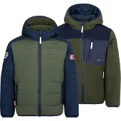 TROLLKIDS - Kid's Sandvika Turnover Jacket - Fleecevest 110, olijfgroen/blauw
