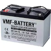 VMF DC104-12 AGM Deep Cycle accu (12V, 104 Ah, T12 terminal)