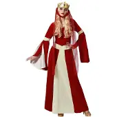 Atosa Noble Medieval Lady Costume Rood M-L