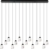 Eglo 14-lichts hanglamp Sindicat zwart