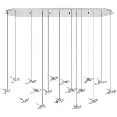 Eglo 17-lichts hanglamp Paratebueno 1 chroom