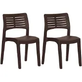 vidaXL Tuinstoelen 2 st polypropeen mokkakleurig