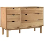 vidaXL Ladekast OTTA 111x43x73,5 cm massief grenenhout