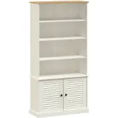 vidaXL Boekenkast VIGO 85x35x170 cm massief grenenhout wit