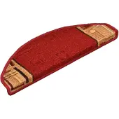 vidaXL Trapmatten zelfklevend 10 st 65x21x4 cm rood