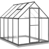vidaXL Tuinkas met basisframe 224x169x202 cm aluminium antracietkleur