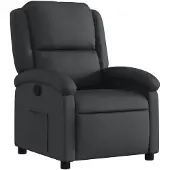 vidaXL Relaxfauteuil Zwart Echt Leer