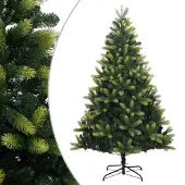 vidaXL - Kunstkerstboom - met - scharnieren - en - standaard - 180 - cm