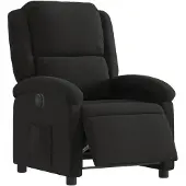 vidaXL Fauteuil verstelbaar elektrisch stof zwart