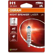 Osram Automotive 64150NL-1BL Halogeenlamp Night Breaker Laser Next Generation H1 55 W 12 V