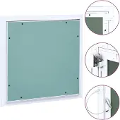 vidaXL Inspectieluik met aluminium frame en gipsvezelplaat, 300x300 mm