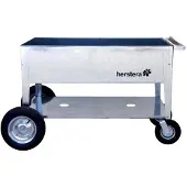 Herstera 08936801, Bloempot voor op een karretje, Vrijstaand, Verzinkt staal, Roestvrij staal, Rechthoekig, Geschikt voor binnen/buiten