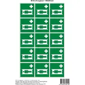 Stickerkoning Pictogram sticker E013 Draagbaar - 50x50mm 15 stickers op 1 vel