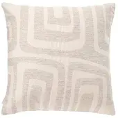 Fonq Groovy Sierkussen 50 x 50 cm - Ivoor