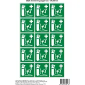 Stickerkoning Pictogram sticker E028 Beademingsapparaat - 50x50mm 15 stickers op 1 vel