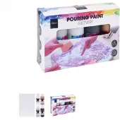 Artist - Gietverf - Pouring Acyrlverf, 4 Kleuren - verf