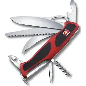 Victorinox RangerGrip 57 Hunter Zakmes - Rood/Zwart - Voor Kamperen