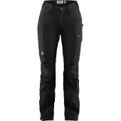 Fjällräven - Women's Kaipak Trousers Curved - Trekkingbroek 38 - Fixed Length, zwart