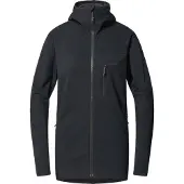 Haglöfs - Women's Rosson Mid Hood - Fleecevest XS, zwart