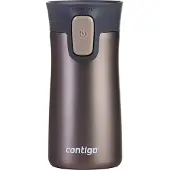 CONTIGO Pinnacle Autoseal thermosbeker - Latte Trans Matte - roestvrijstalen beker-to-go, isoleerbeker, lekvrij, koffiebeker-to-go, Travel Mug met Easy-Clean-deksel, BPA-vrij, 300 ml