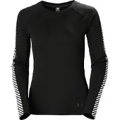 Helly Hansen Lifa Active Stripe Crew Dames Basislagen Top - Black