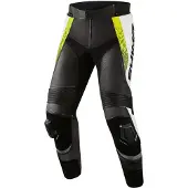 SHIMA STR 2.0 Zwart Wit Geel Leren Motorbroek Maat 46