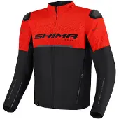 SHIMA Drift Zwart Rood Textiele Motorjas Maat L