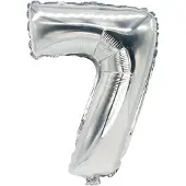 Papstar 86837, Speelgoed ballon, Polyethyleentereftalaat (PET), Zilver, Aantal, 200 mm, 350 mm