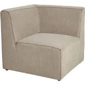 Beliani LEMVIG - Bankmodule - Taupe - Corduroy