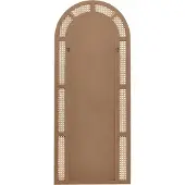 Beliani FRANEY - Wandspiegel - Naturel - Rotan
