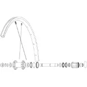 Mavic Rear Ksyrium S Rb Racefietsvelg