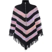 Ebeeza Cape lila / pink / zwart