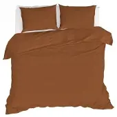 Fonq Fresh Dekbedovertrek Terracotta-200 x 240 cm