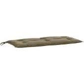 vidaXL Tuinbankkussen, melange taupe, 100x50x7 cm, stof