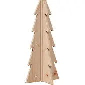 vidaXL Kerstdecoratie kerstboom 49 cm massief grenenhout