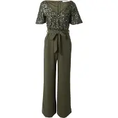 About You Jumpsuit 'Yara' donkergroen