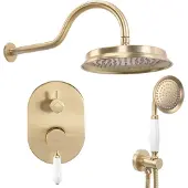 REA Serra Regendouche Inbouw Geborsteld Goud 23cm
