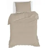 Fonq Fresh Dekbedovertrek Light Sand-140 x 200 / 220 cm | 1-Persoons
