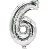Papstar 86836, Speelgoed ballon, Polyethyleentereftalaat (PET), Zilver, Aantal, 200 mm, 350 mm