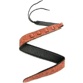 Fame Strap Garment Leather Floral Red - Gitaarband